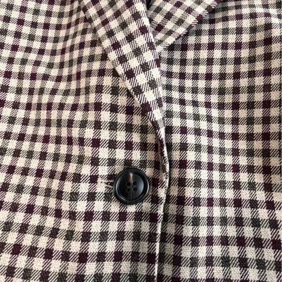 NWOT ASOS Long Line Checked Boy Blazer - Picture 10 of 15